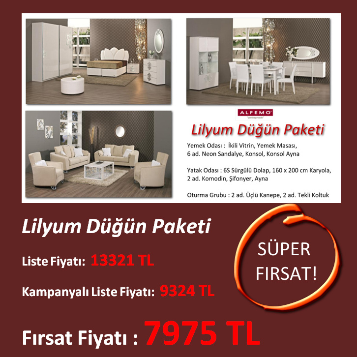 HAFTANIN FIRSATI: LİLYUM DÜĞÜN PAKETİ!