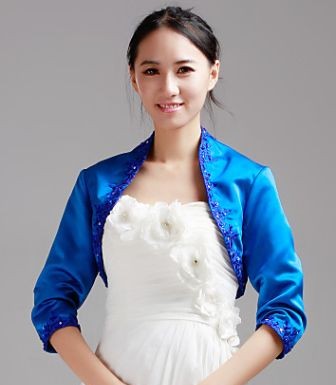 mavi abiye bolero modeli