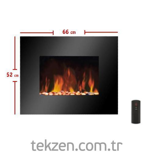 TEKZEN HOME UZAKTAN KUMANDALI ELEKTRİKLİ ŞÖMİNE En Uygun