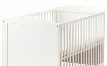 HENSVIK bebek karyolası, beyaz, 60x120 cm