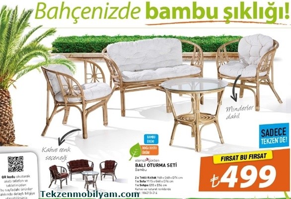 tekzen balkon oturma grubu bambu 2015 mayıs katalog indirimi ...