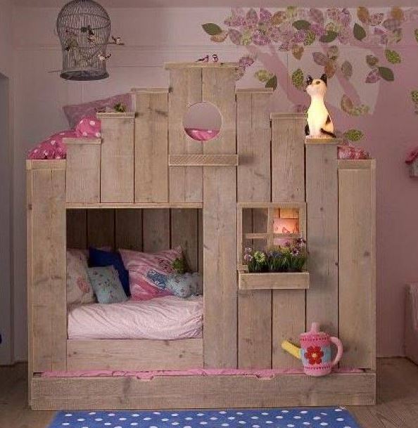 el yapımı ahşap çocuk yataği modeli 2015 - Pembedekor
