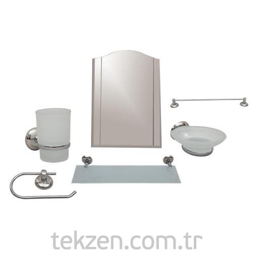 Okyanus Banyo Aksesuar Seti 6 Parça - Tekzen