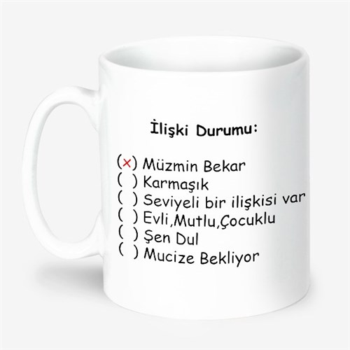 İlişki Durumu Kupa Bardak | buldumbuldum.com ile hediye et