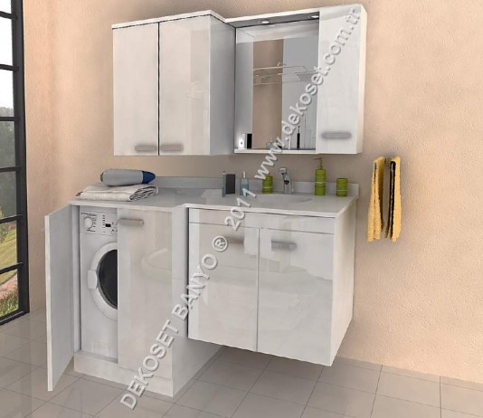 Çamaşır makinalı banyo dolapları – Banyo Dolapları Modelleri ...